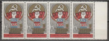 1901 - čtyřpáska - vodorovně ** - 1971